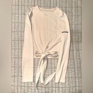HOTWORX branded wrap cropped long sleeve